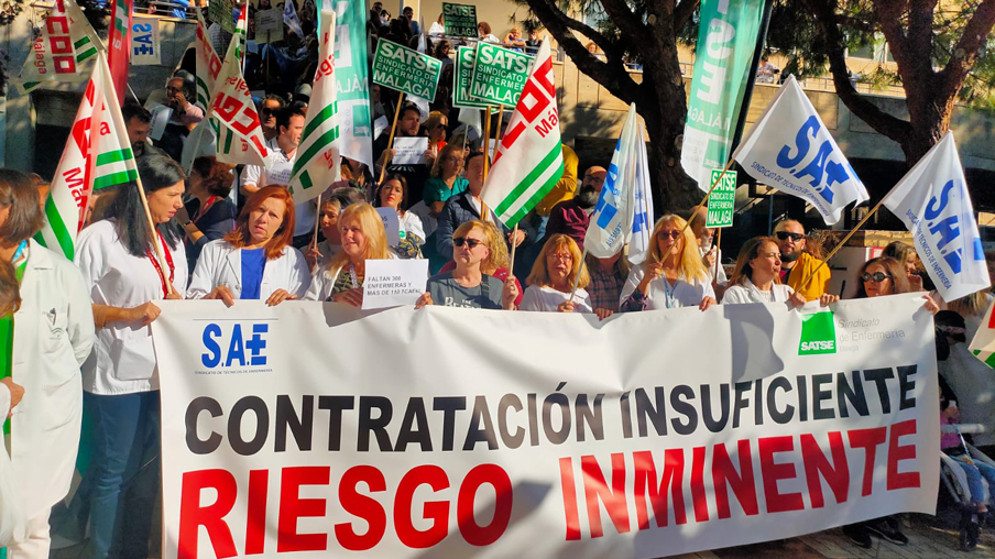Protesta Málaga por contratación insuficiente
